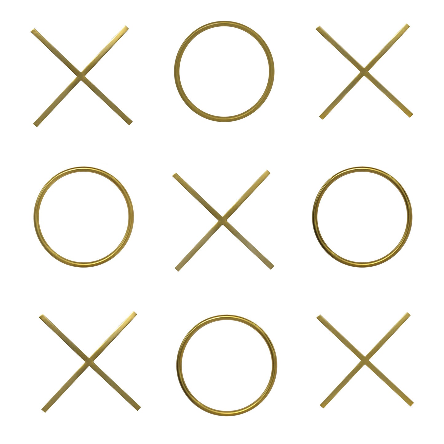 XOXO - Steel Wall Decor - Yellow