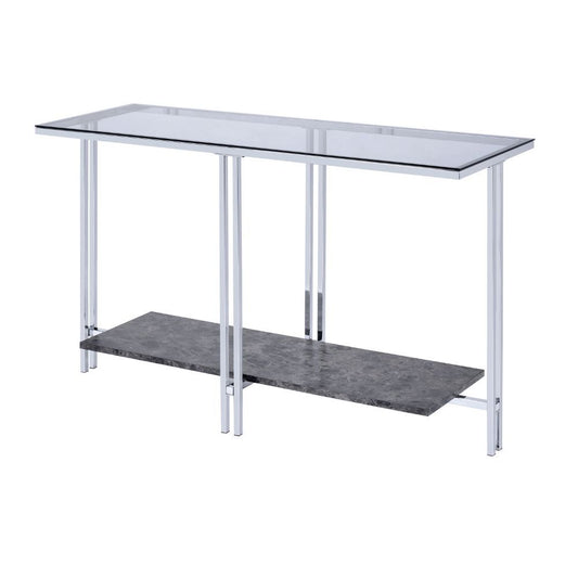 Liddell - Sofa Table - Glass & Chrome