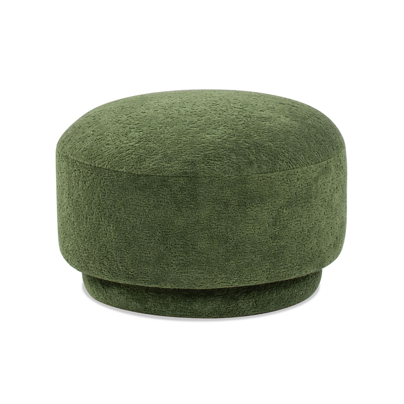 Fuji - Mushroom Footstool Ottoman - Moss Green