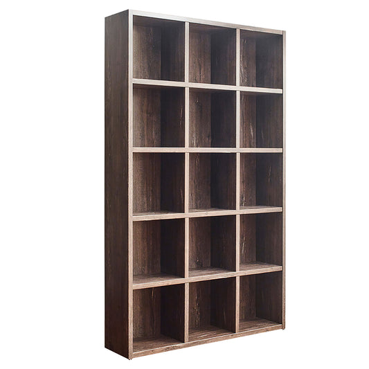 Perry - Wood Bookcase Color For Elegant Home Decor - Gray