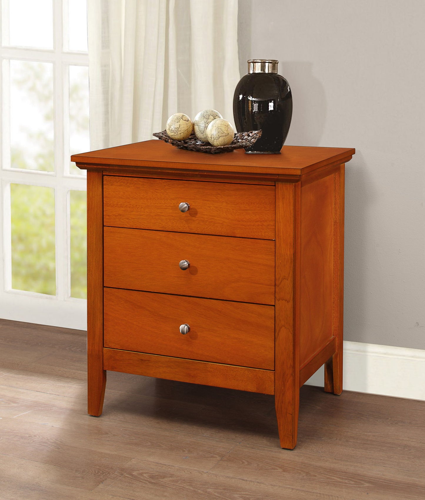 3 Drawer Nightstand - Oak