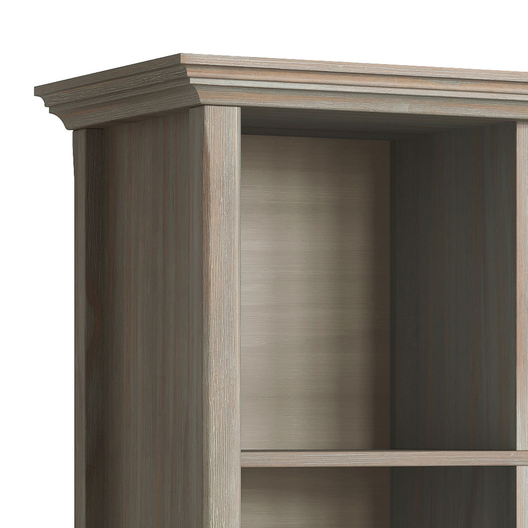 Amherst - 8 Cube Storage Sofa Table - Distressed Gray