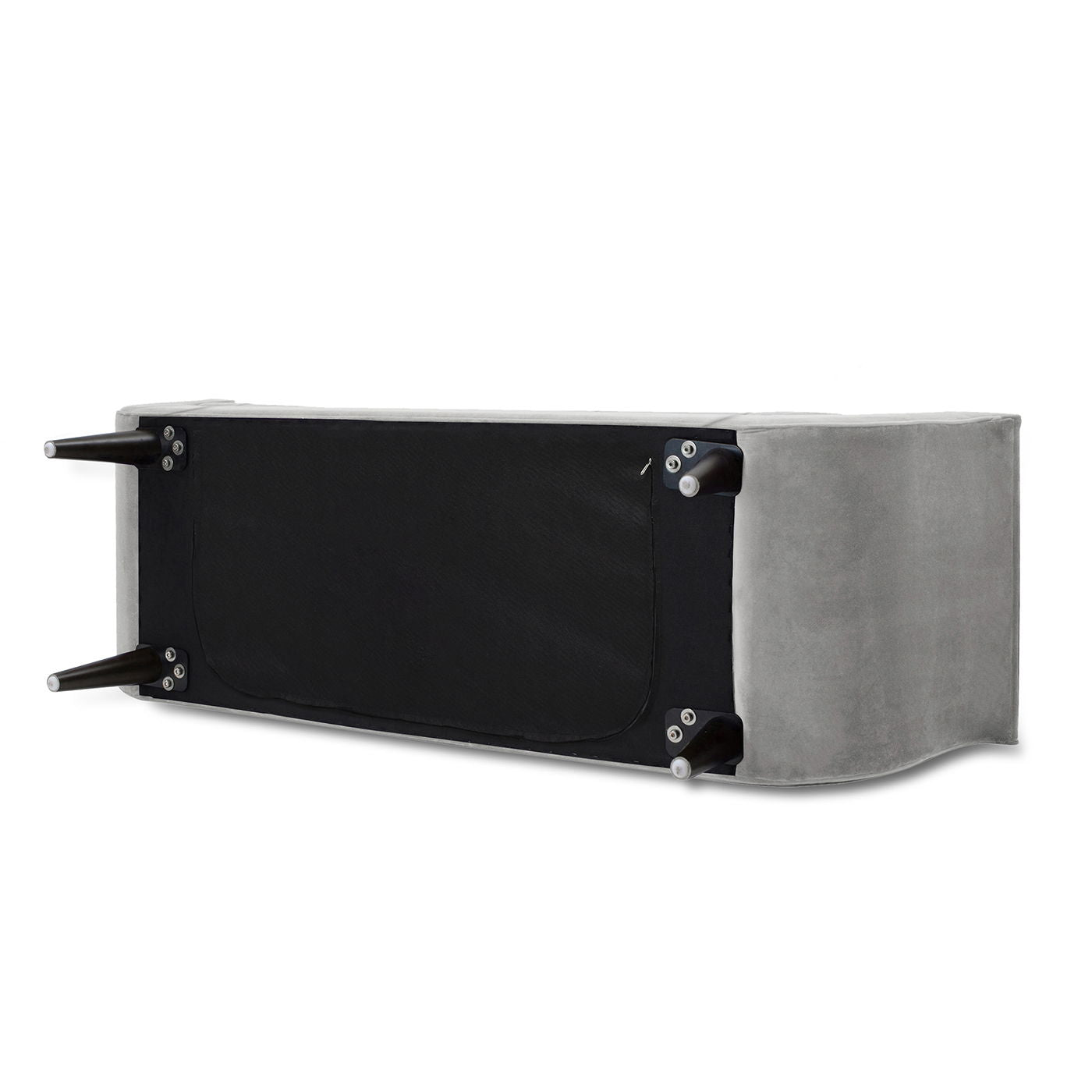 Alma - Tufted Flared Arm Entryway Bench - Opal Gray