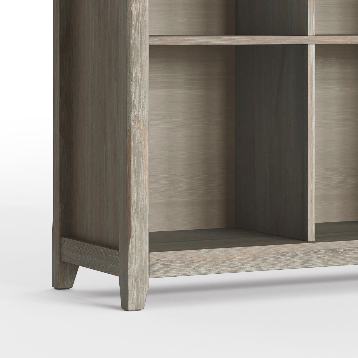 Amherst - 8 Cube Storage Sofa Table - Distressed Gray