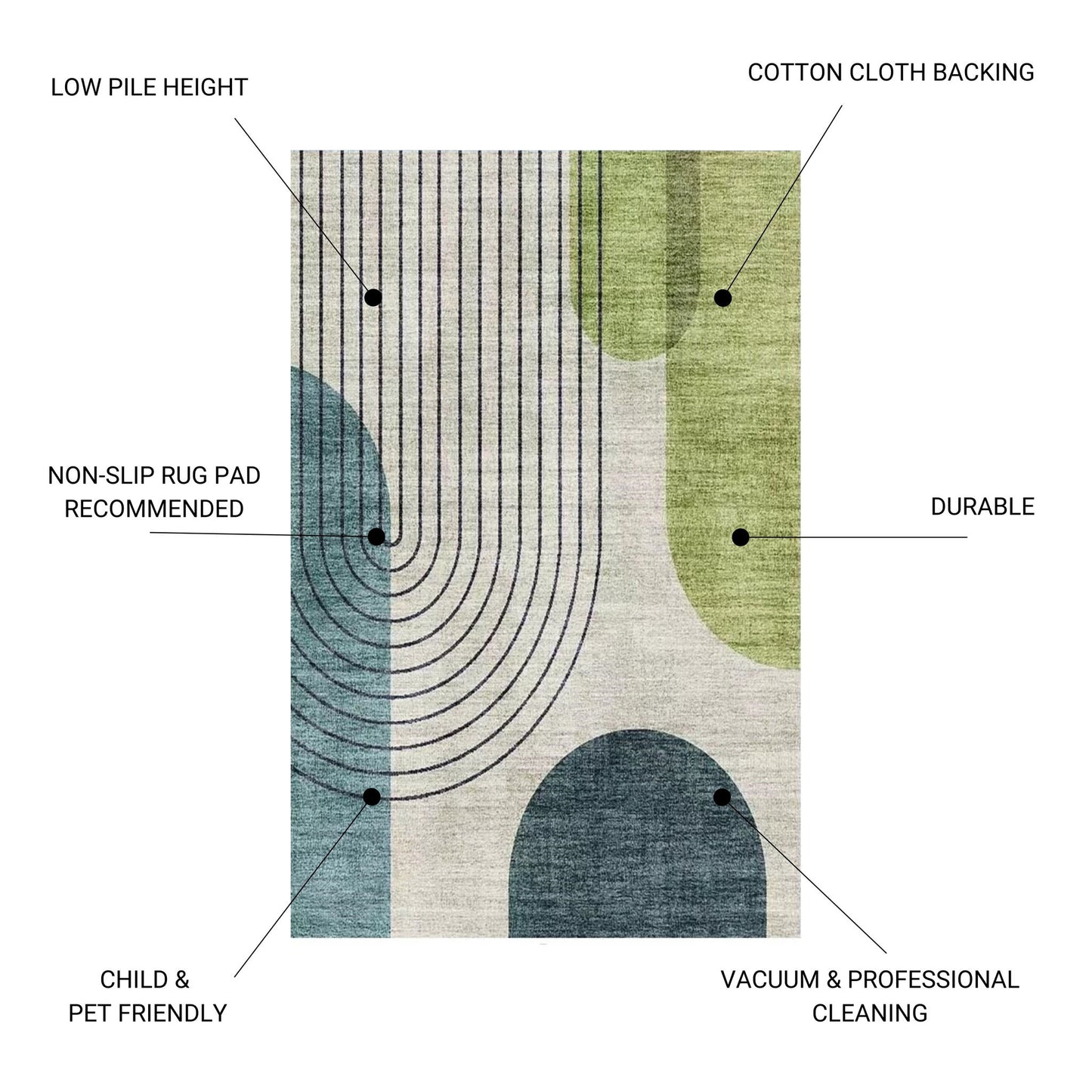 Fenix - 30" X 46" Accent Rug, Elegant Design - Ivory Multi