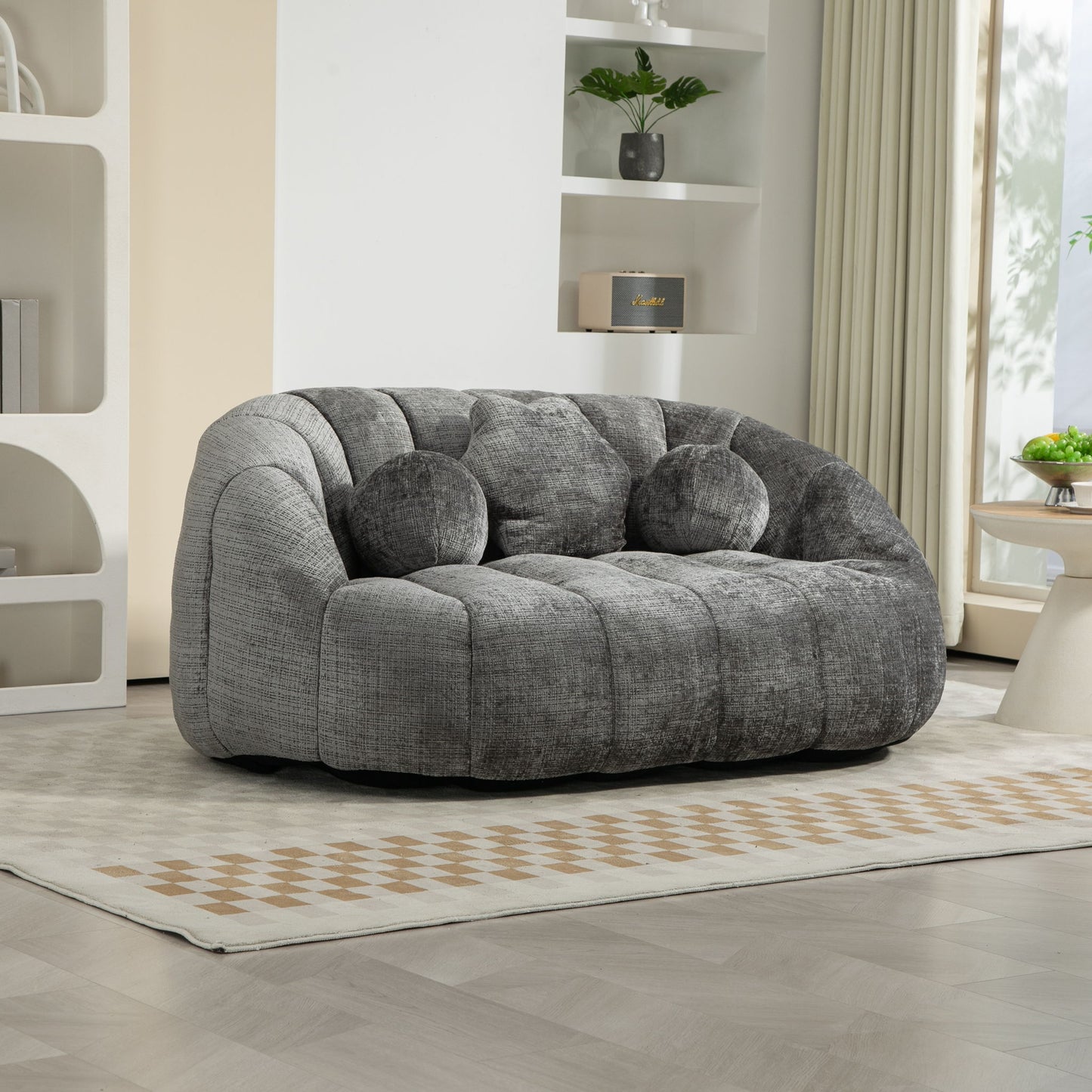 Bean Bag Lazy Sofa Durable Comfort Lounger High Back Bean Bag Chair Couch