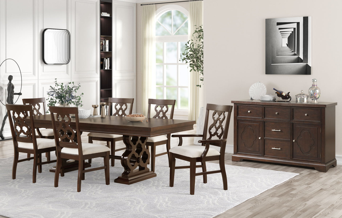 Rita - Dining Table - Dark Brown