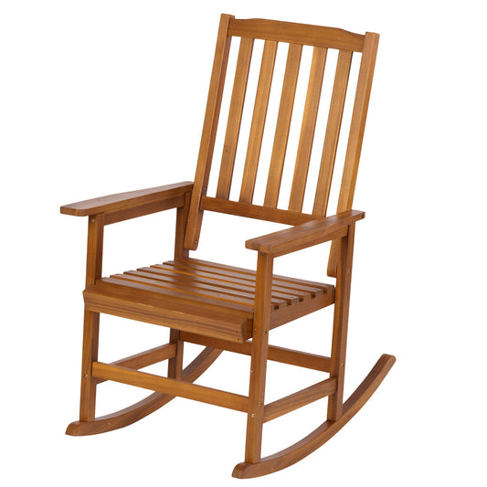 Acacia Indoor Rocking Chair, Outdoor Solid Patio Furniture