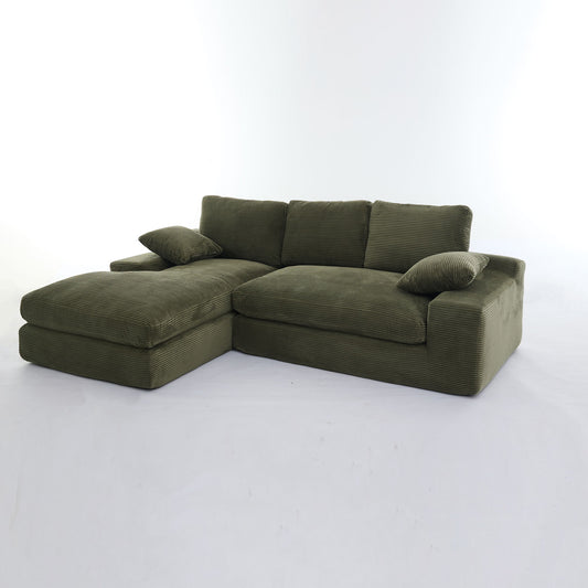 Modern Minimalist Modular Sectional Sofa Set, Upholstered Sleeper Couch