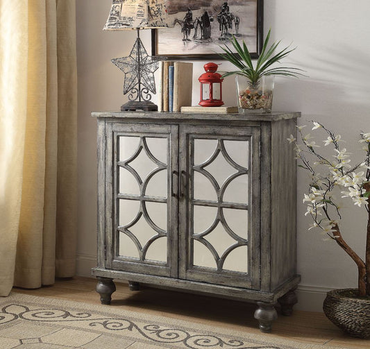 Velika - Console Cabinet - Weathered Gray