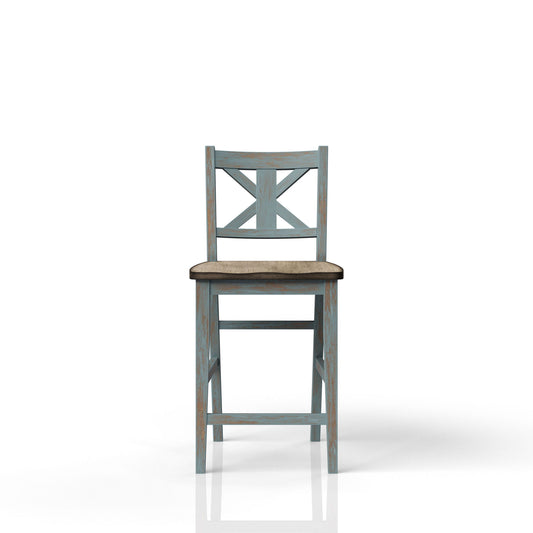 Counter Stool - Aqua Blue