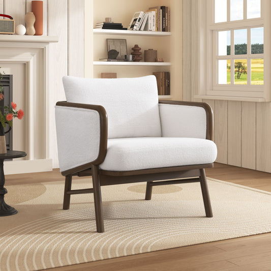 Upholstered Accent Armchair For Living Room