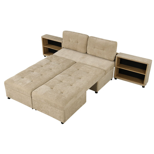 Versatile Modular Free-Combined Sofa With 2 Storage Racks