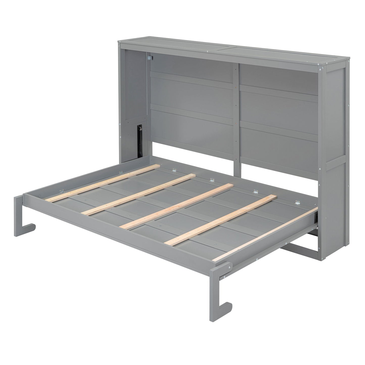 Queen Size Murphy Wall Bed - Gray