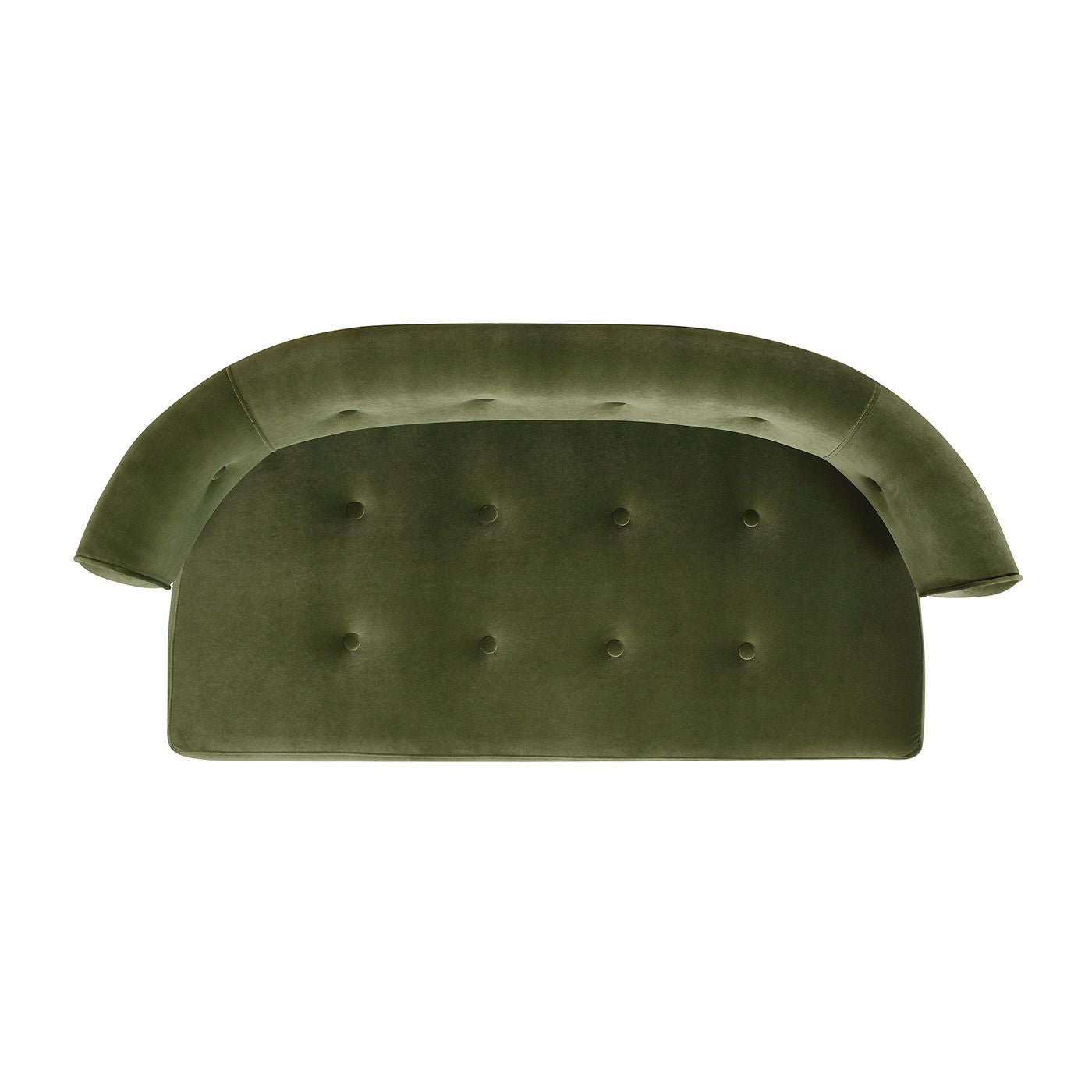 Jared - Roll Arm Tufted Bench Settee - Olive Green