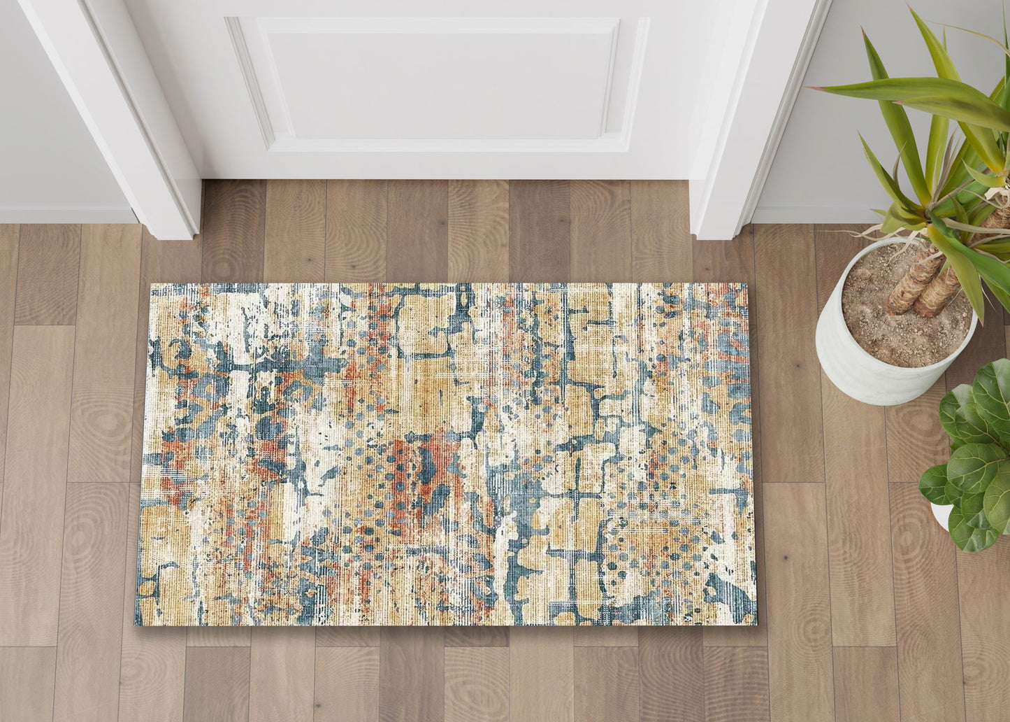 Fenix - 30" X 46" Accent Rug - Multi Ivory