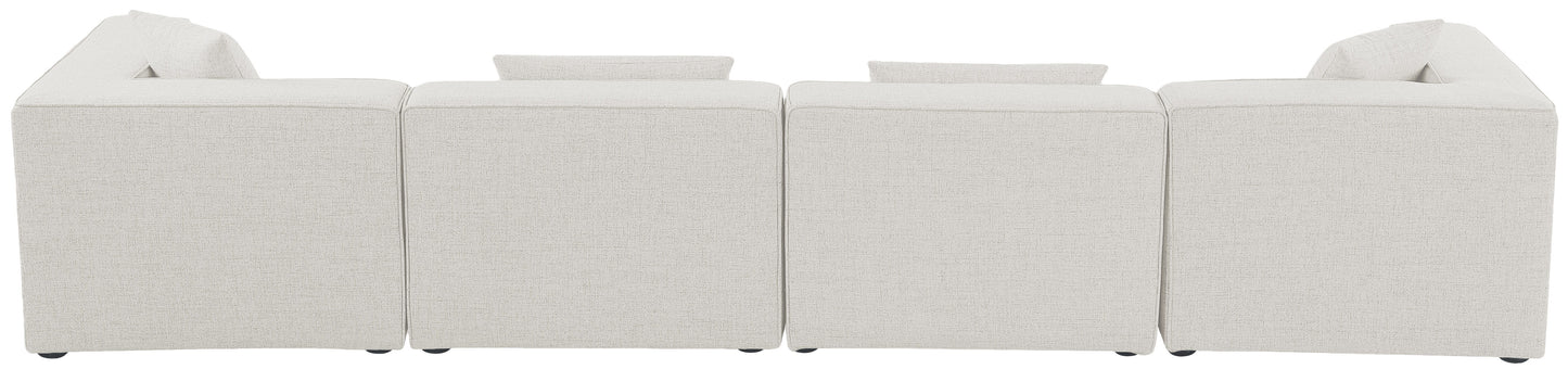Cube - Linen Modular 4 Seat Sofa