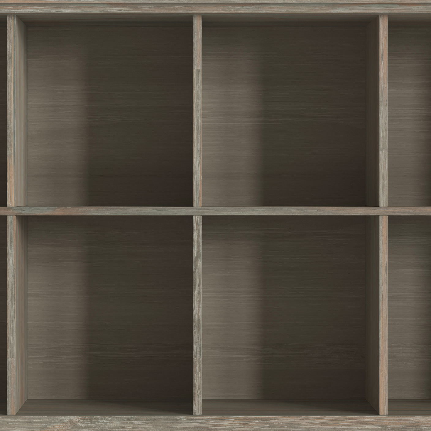 Amherst - 8 Cube Storage Sofa Table - Distressed Gray