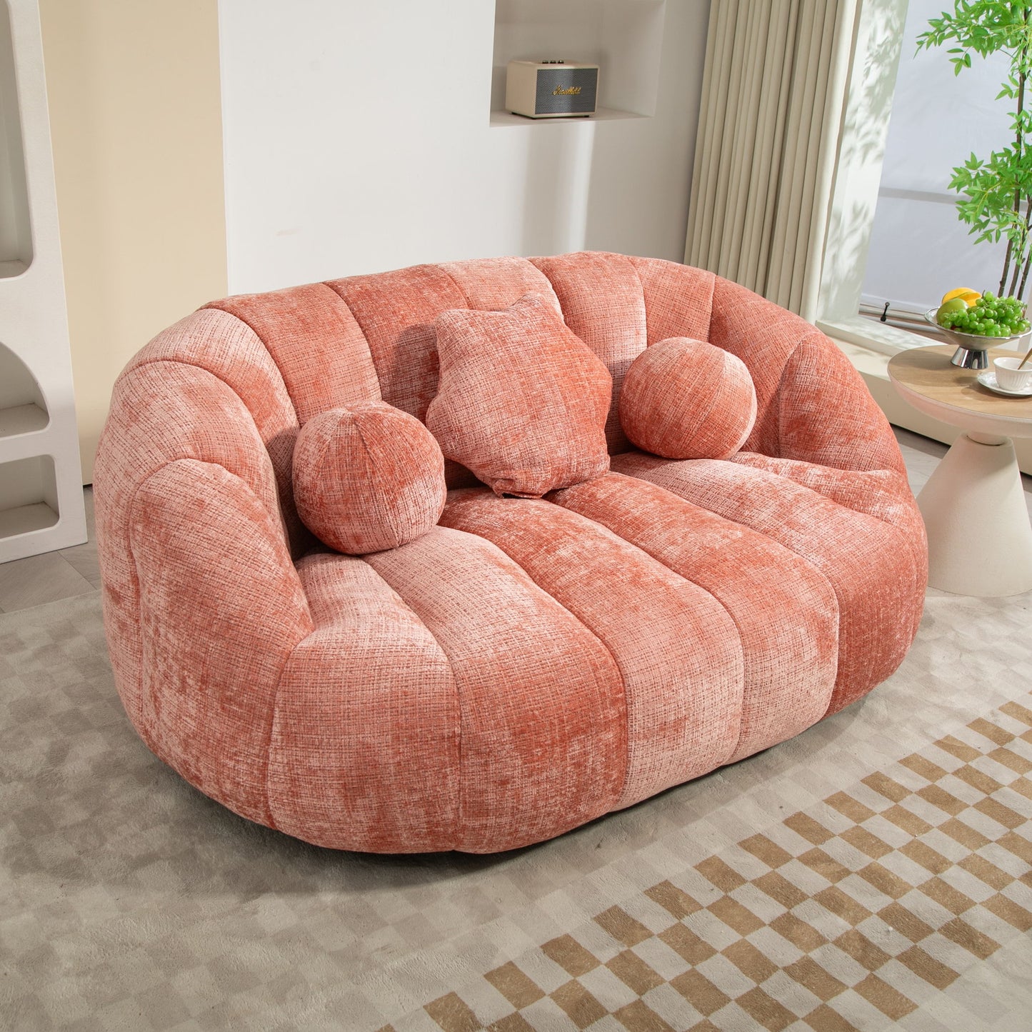 Bean Bag Lazy Sofa Durable Comfort Lounger High Back Bean Bag Chair Couch