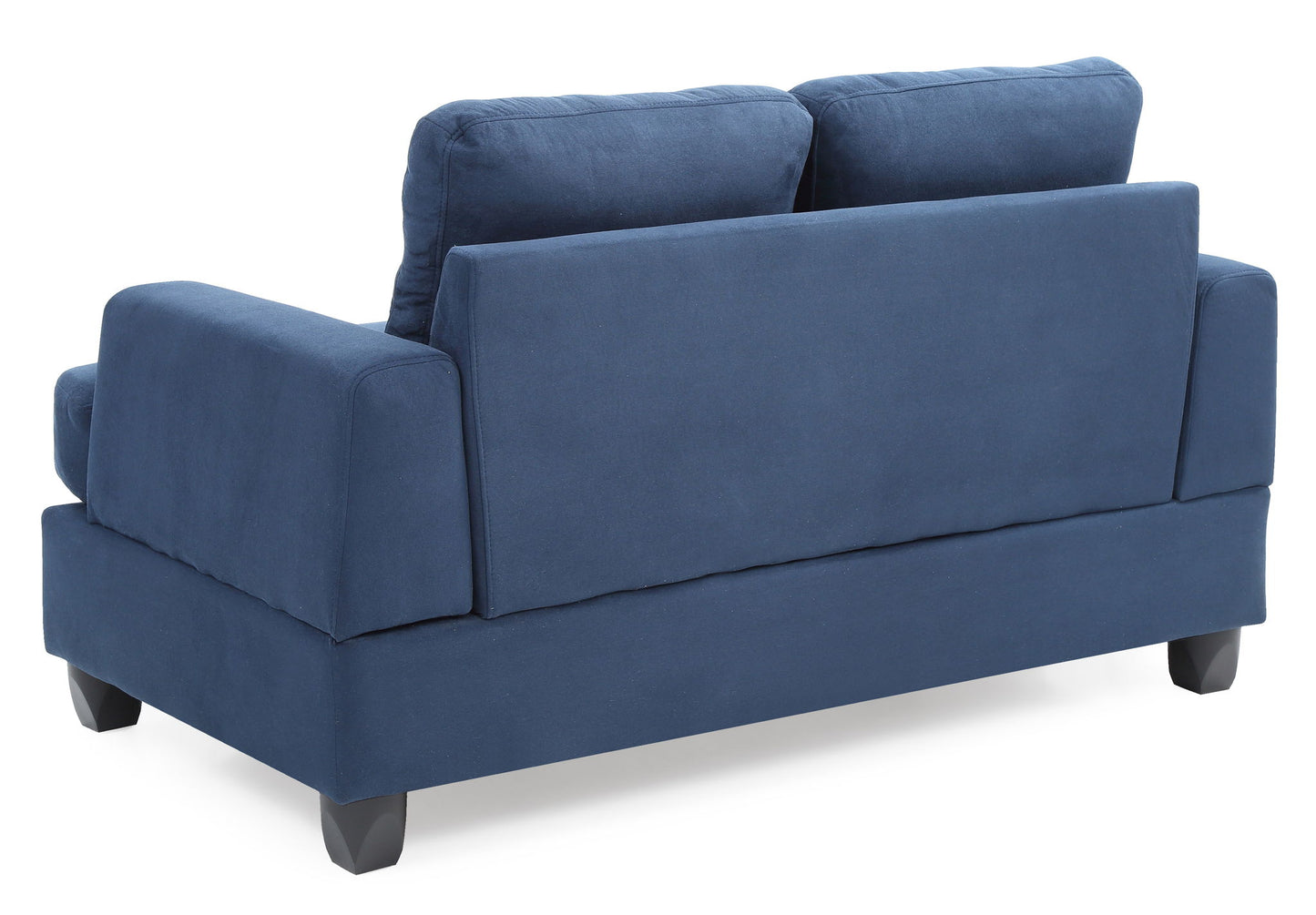 Chic Transitional Loveseat - Navy Blue