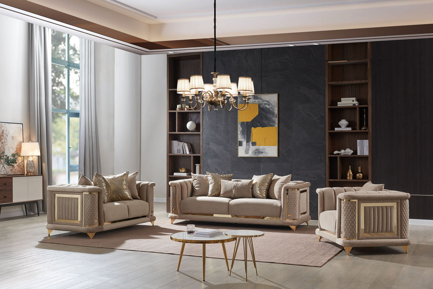 Kate - Sofa And Loveseat - Mauve