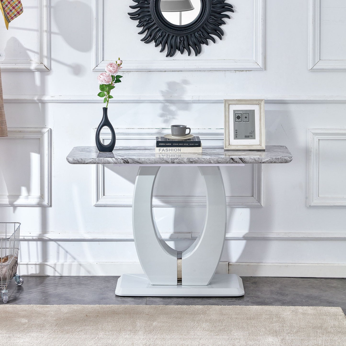 Modern Minimalist Rectangular Counter Bar Table