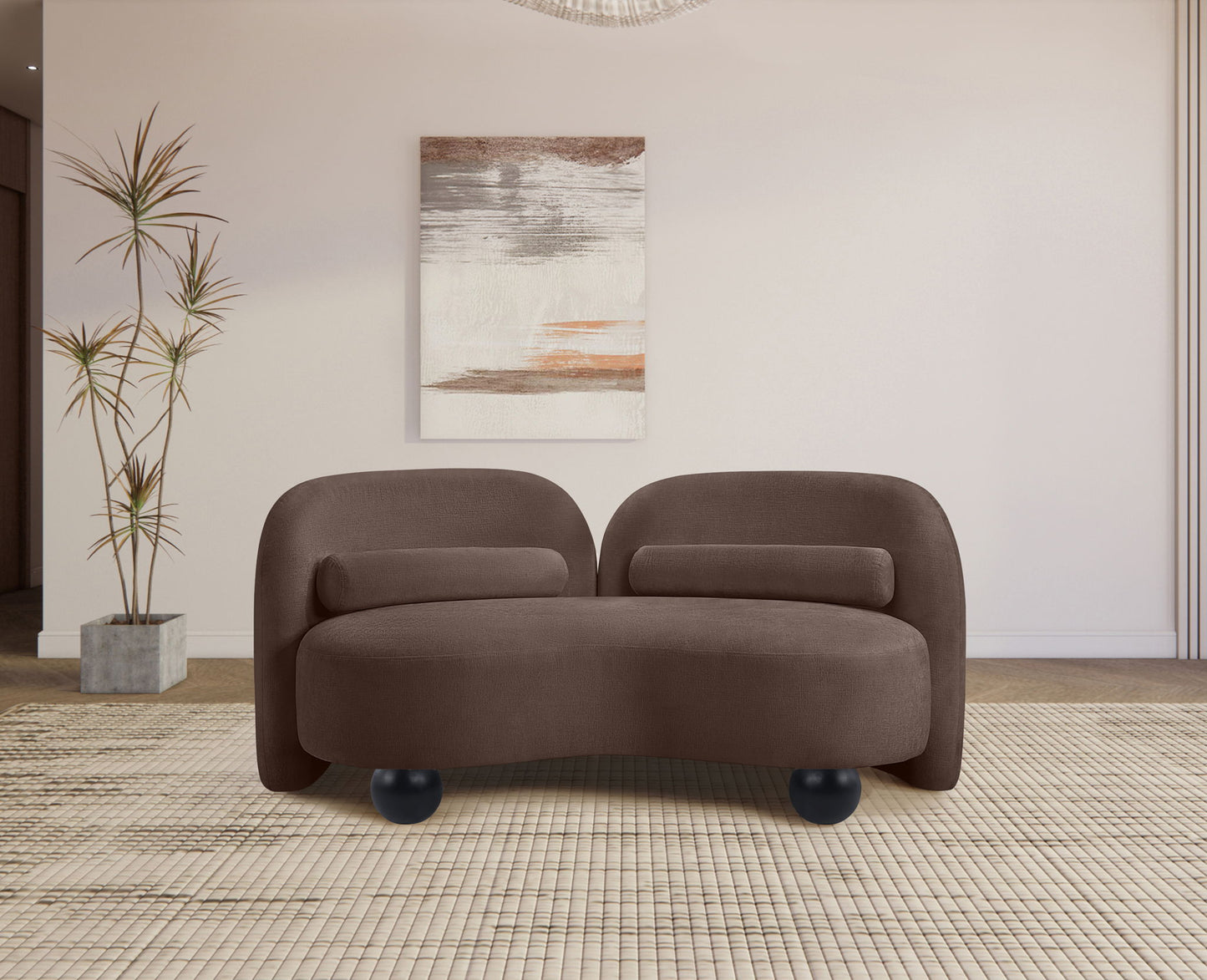 Daphne - Chenille Loveseat