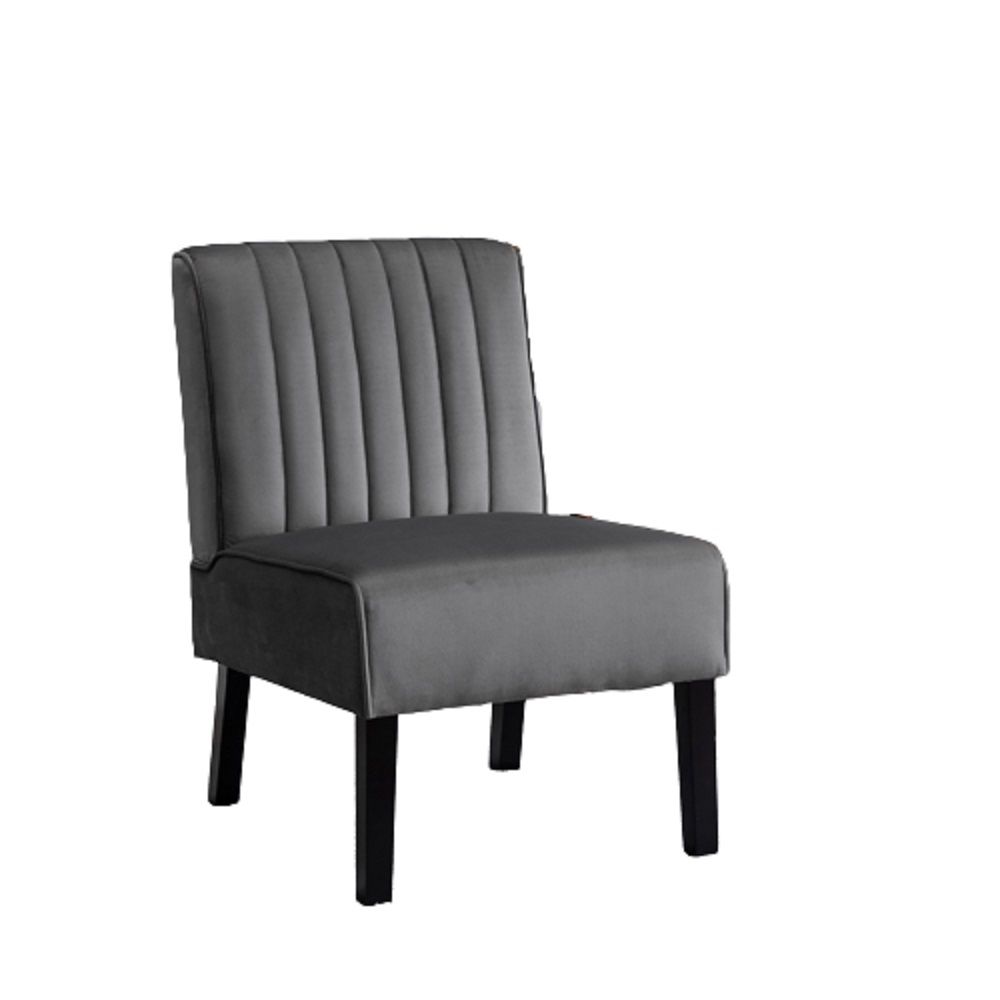 Reese - Mid-Century Modern Accent Chairs With Minimalist Design, Elegant Upholstery And Legs (Set of 2) - Gray