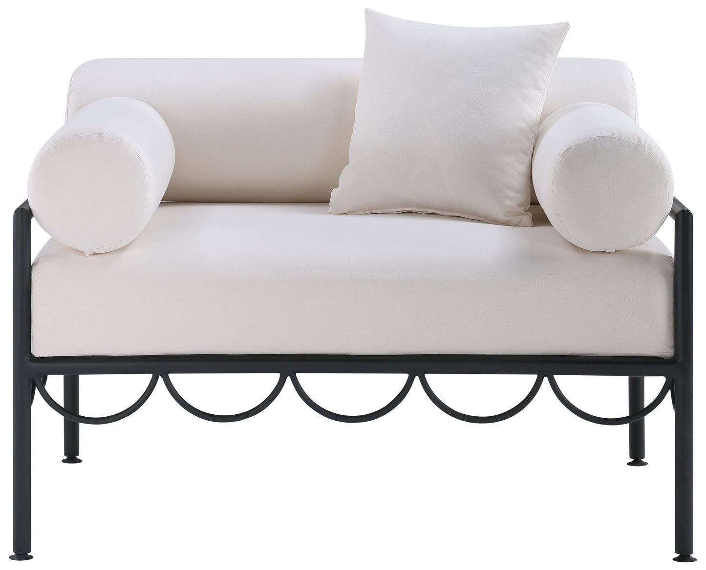 Portofino - Resilient Water Repellent Fabric Upholstered Outdoor Patio Chair