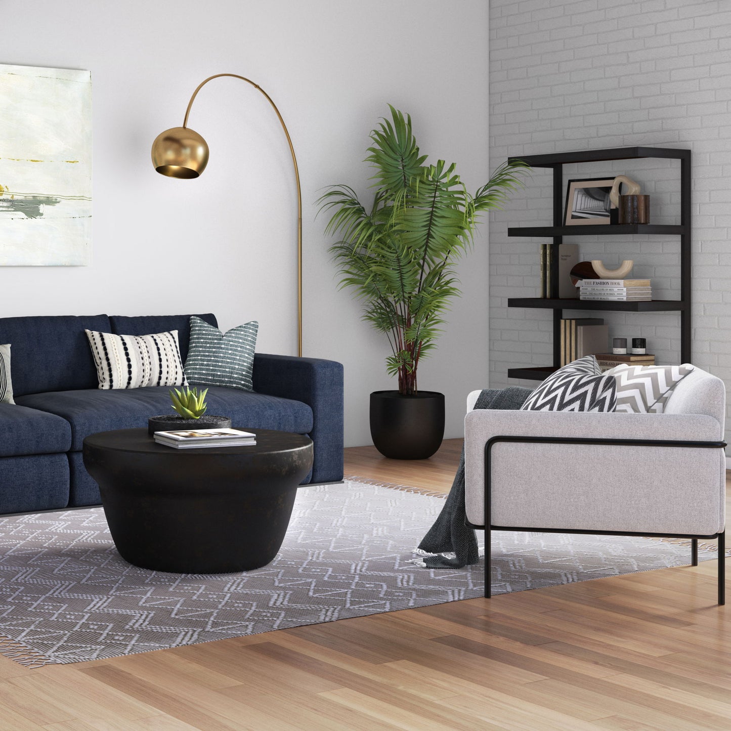 Orton - 8' X 10' Area Rug - Ivory / Taupe