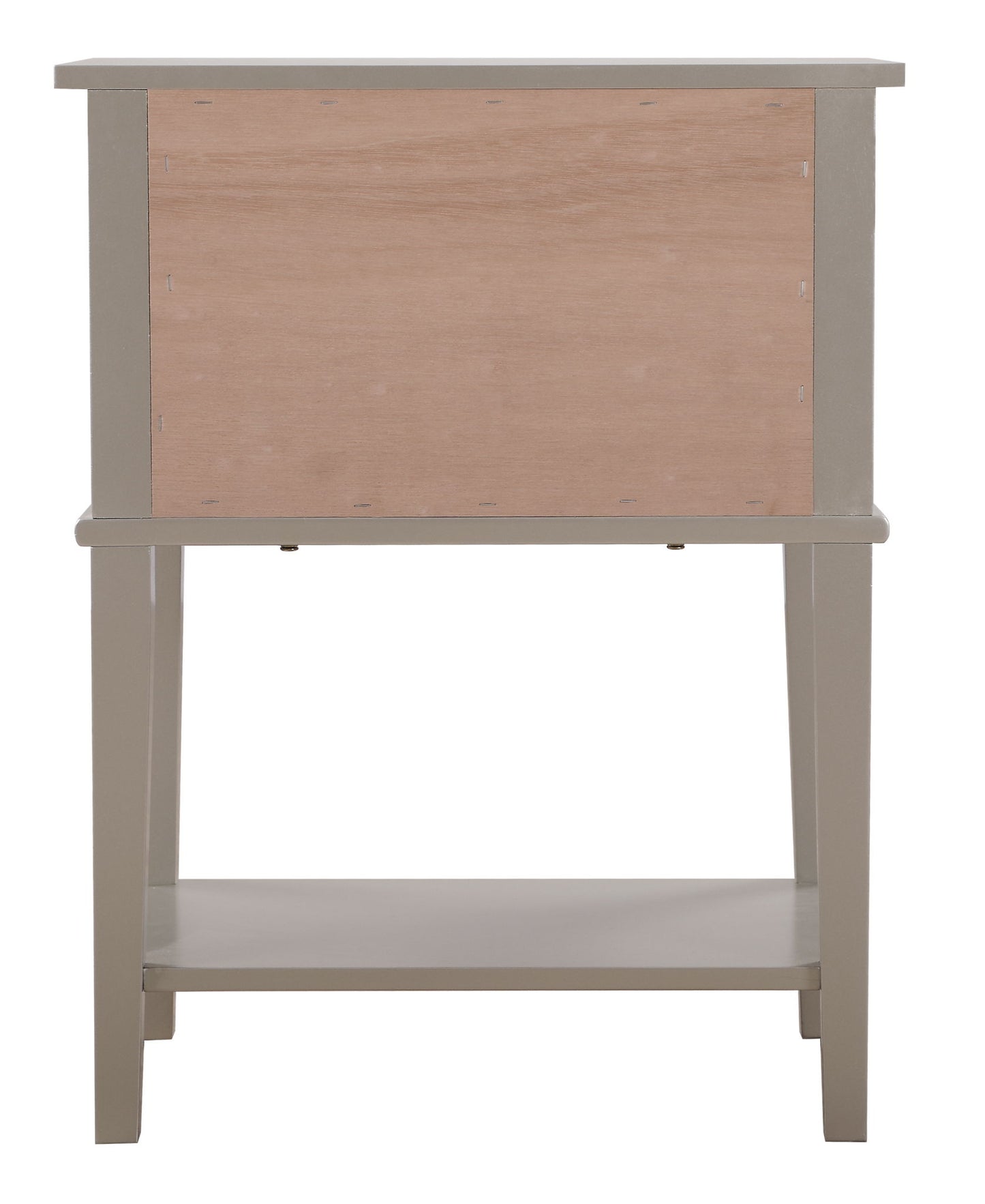 Vibrant Contemporary Nightstand - Silver Champagne