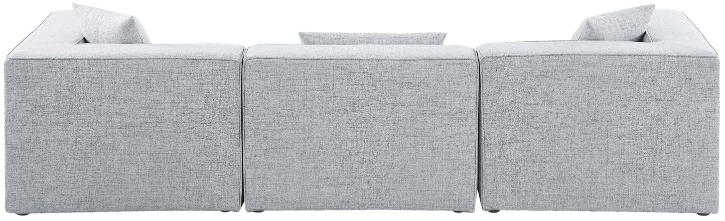 Cube - Linen Modular 3 Seat Sofa