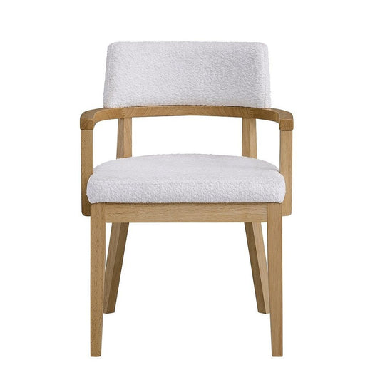 Kasem - Arm Chair (Set of 2) - Gorge Fabric & Oak