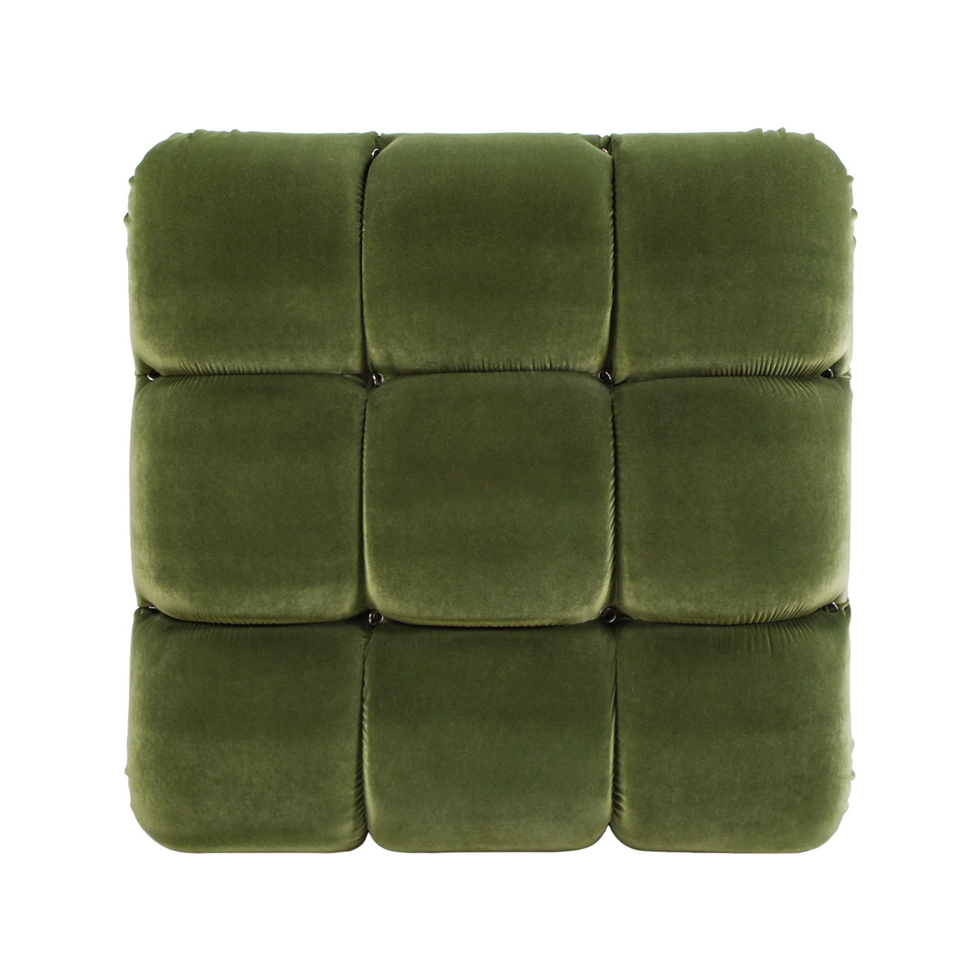 Marcel - Bubble Modular Modern Cocktail Ottoman - Olive Green