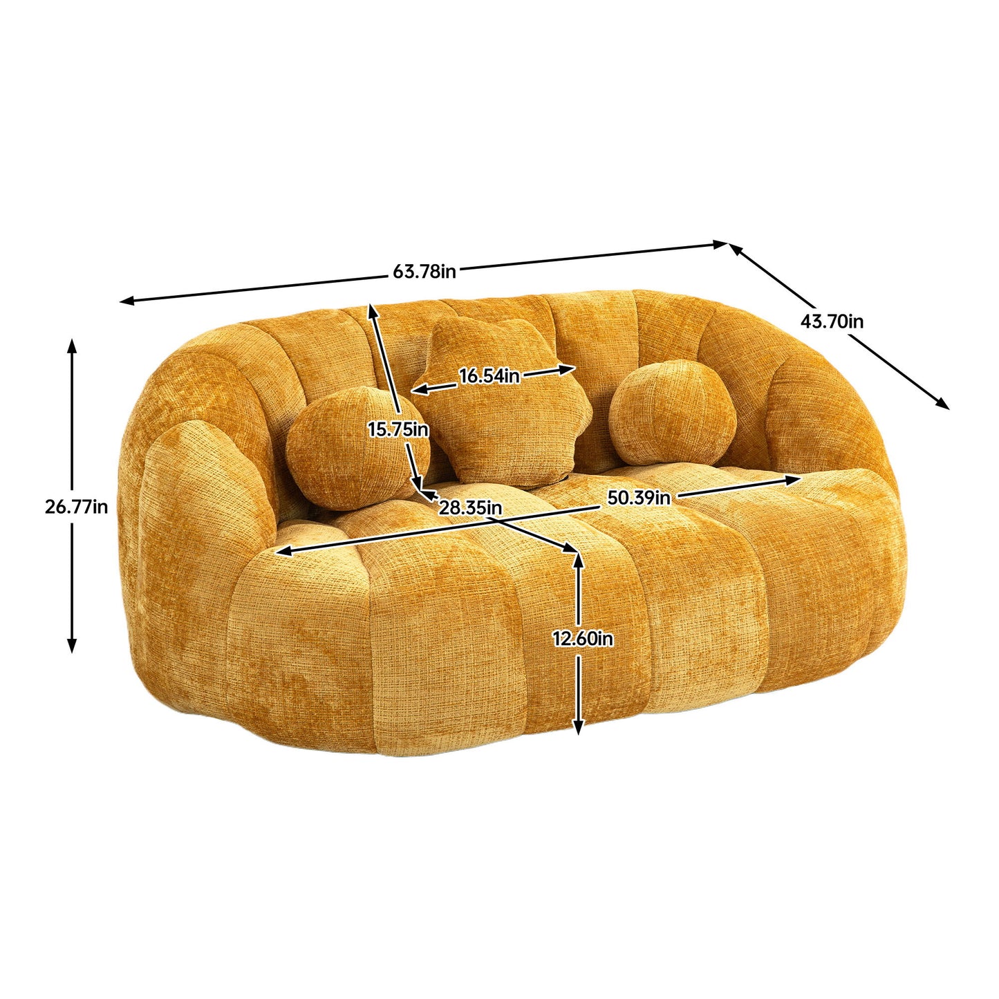 Bean Bag Lazy Sofa Durable Comfort Lounger High Back Bean Bag Chair Couch