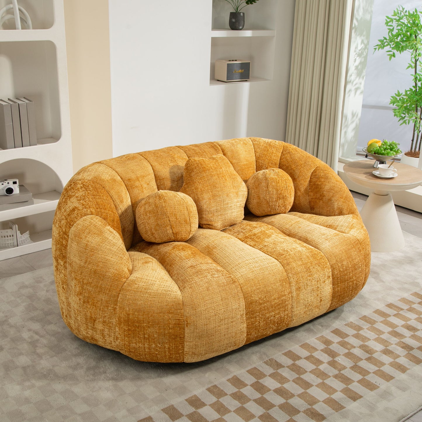 Bean Bag Lazy Sofa Durable Comfort Lounger High Back Bean Bag Chair Couch