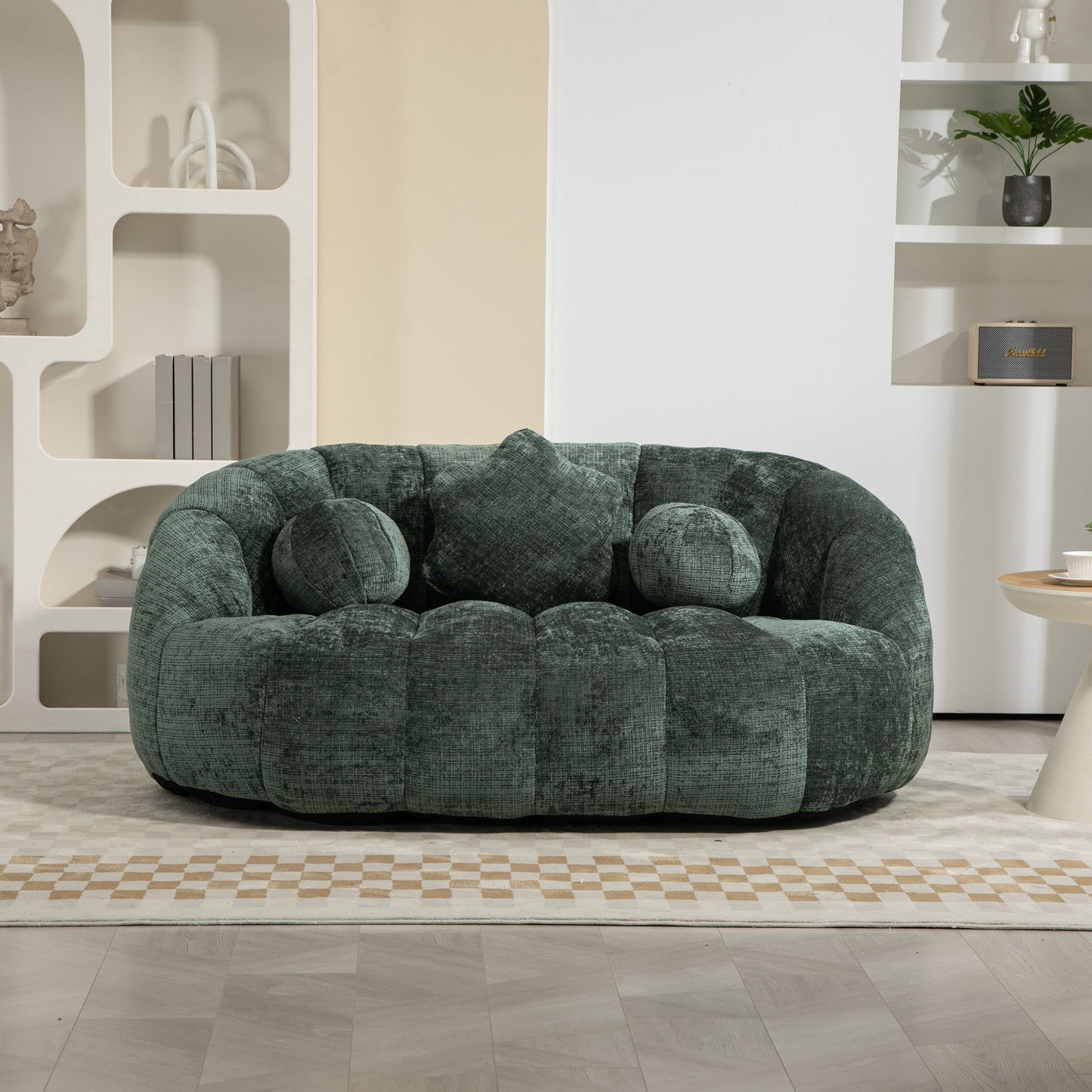 Bean Bag Lazy Sofa Durable Comfort Lounger High Back Bean Bag Chair Couch