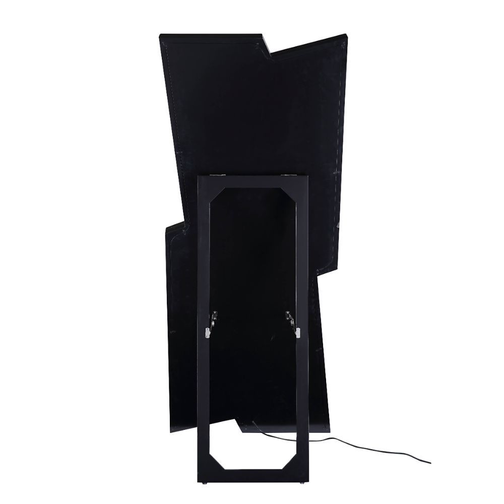 Noralie - 63" Floor Mirror - Mirrored & Faux Diamonds