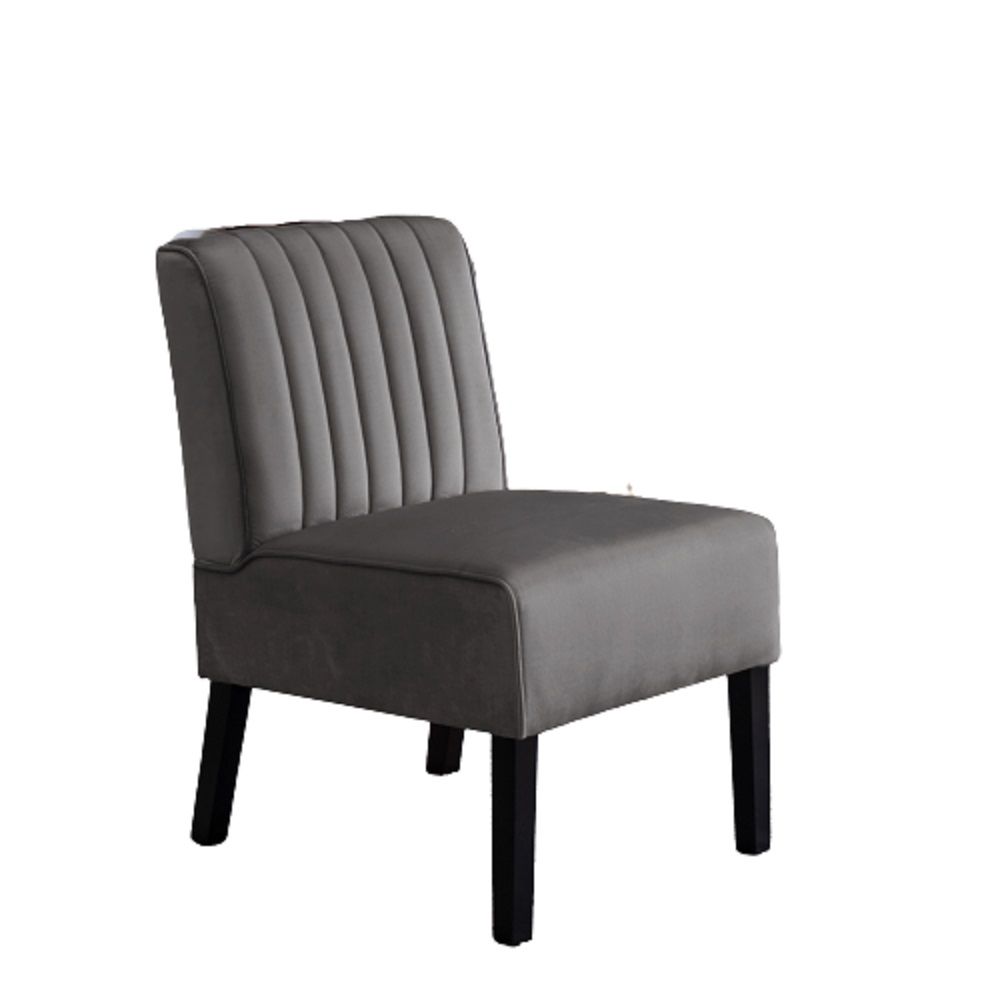 Reese - Mid-Century Modern Accent Chairs With Minimalist Design, Elegant Upholstery And Legs (Set of 2) - Gray