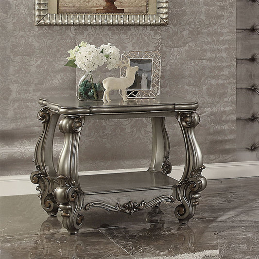 Versailles - End Table - Antique Platinum