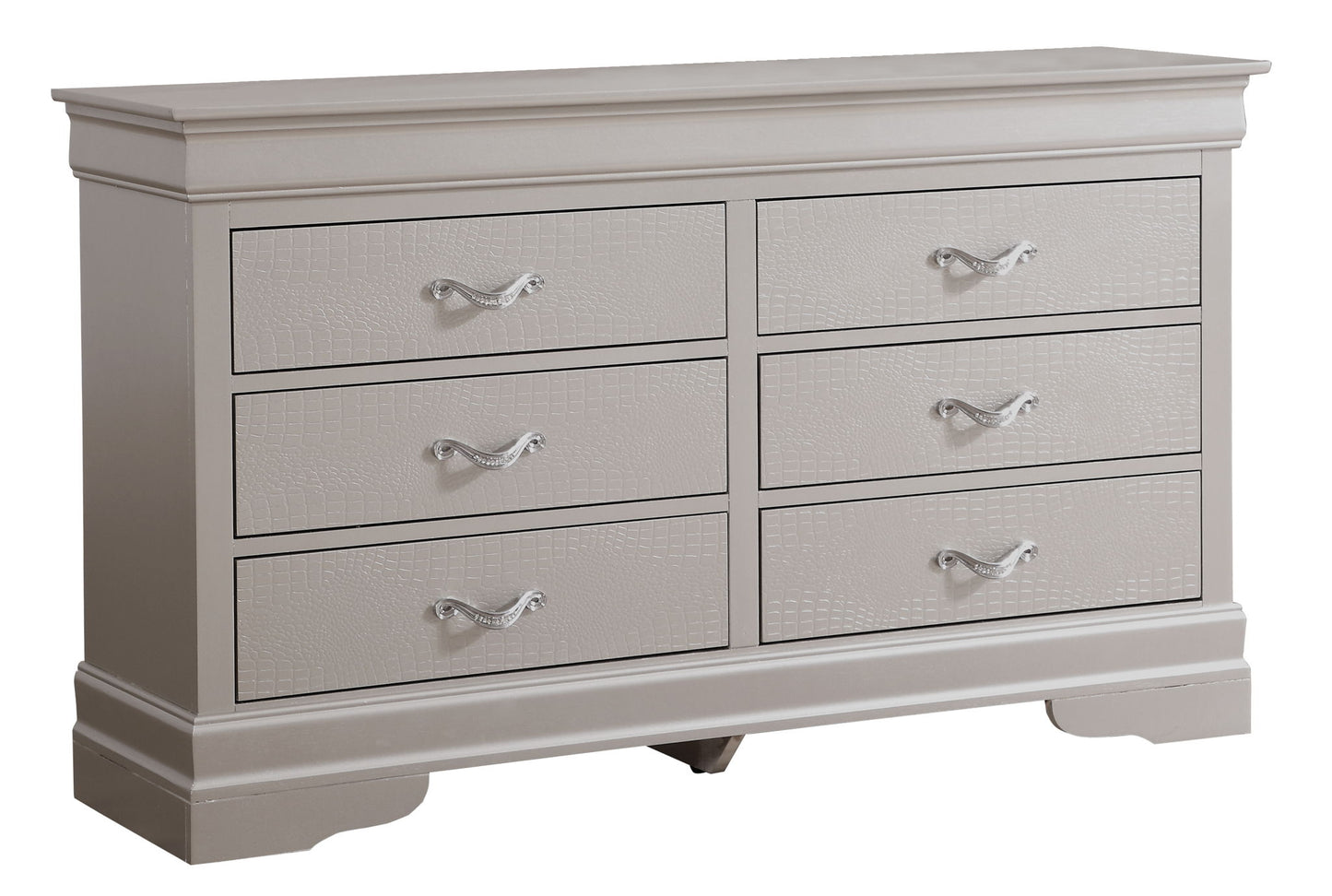 Modern Sophisticated Dresser - Silver Champagne