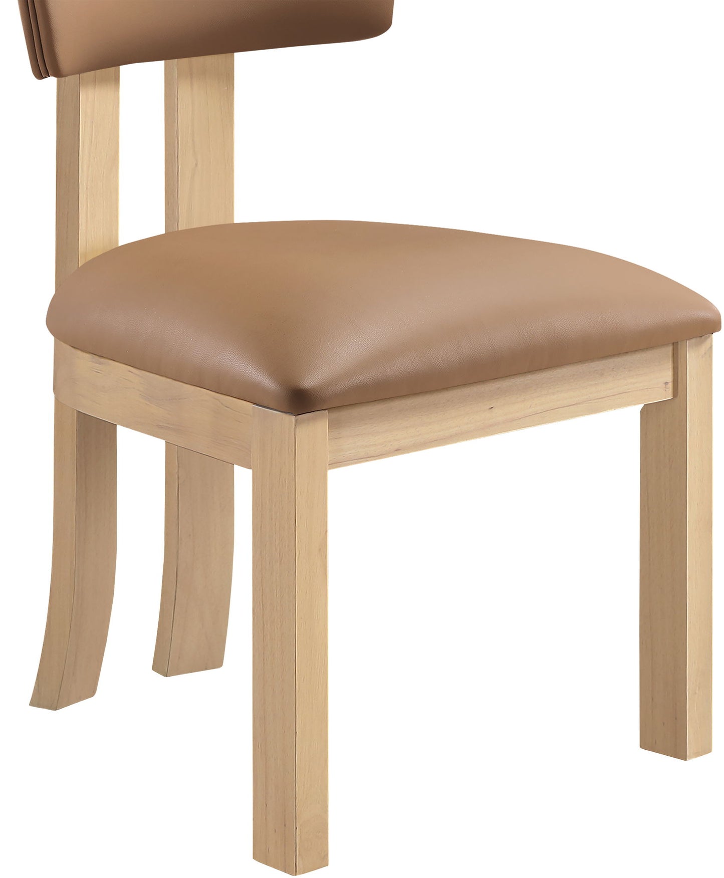 Lavrin - Vegan Leather Dining Side Chair (Set of 2) - Natural Base