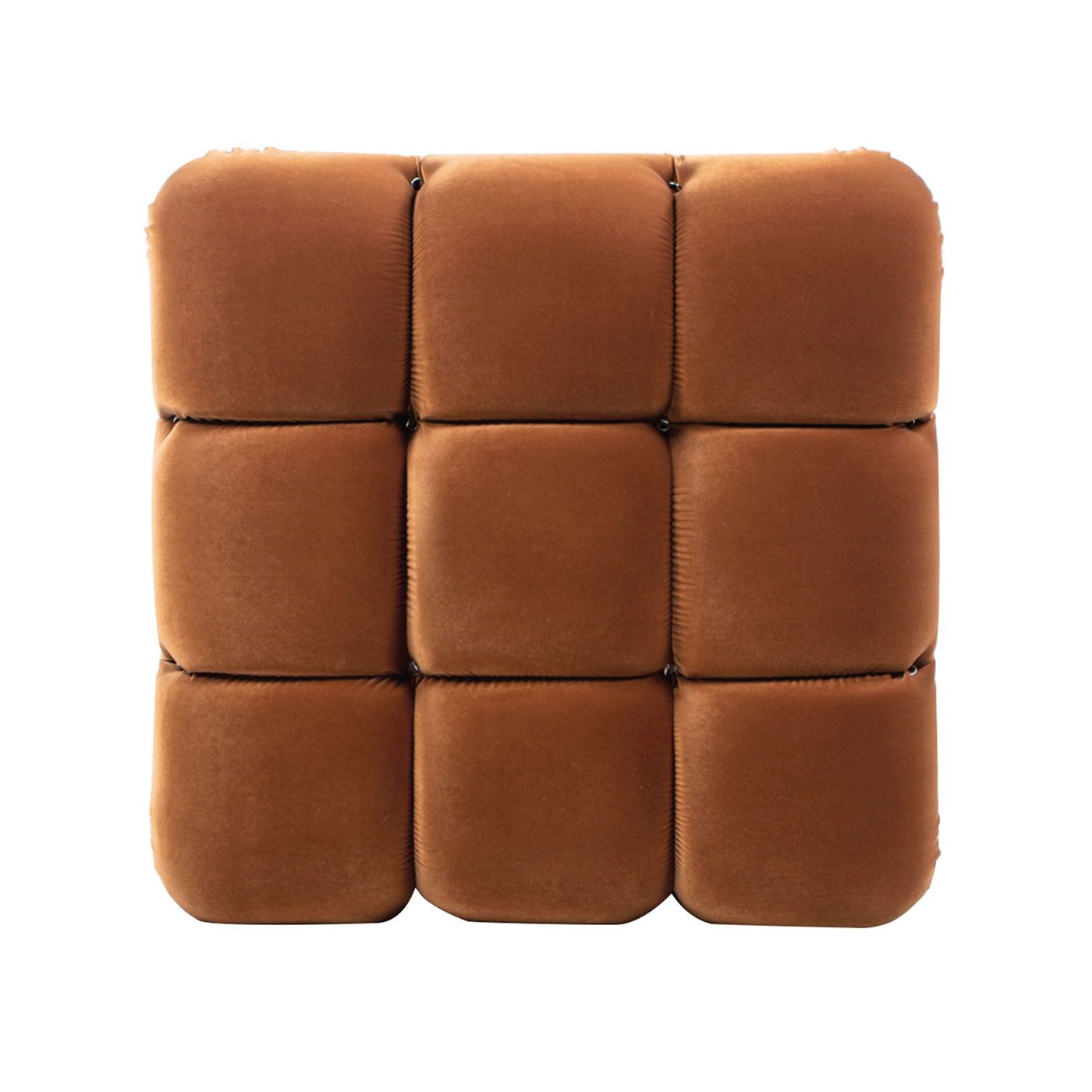 Marcel - Bubble Modular Modern Cocktail Ottoman - Orange