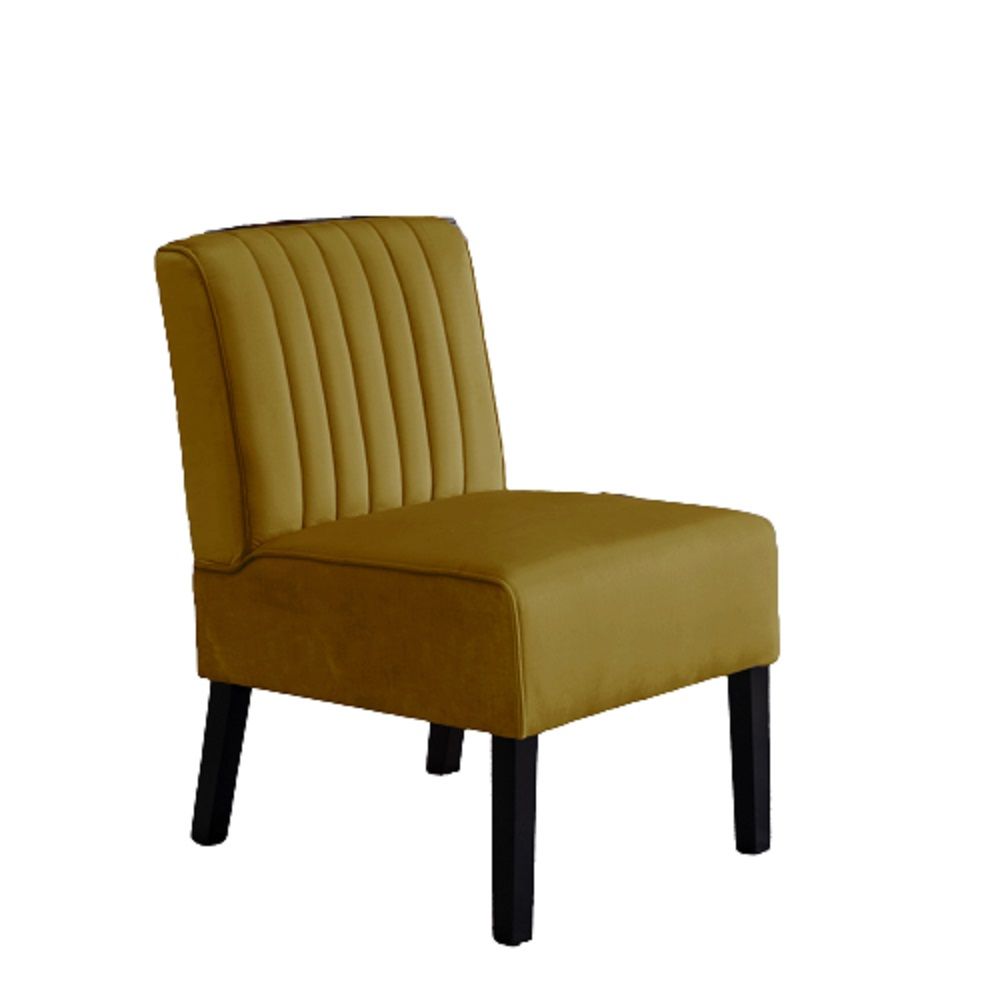 Reese - Mid-Century Modern Accent Chairs With Minimalist Design, Elegant Upholstery And Legs (Set of 2) - Yellow
