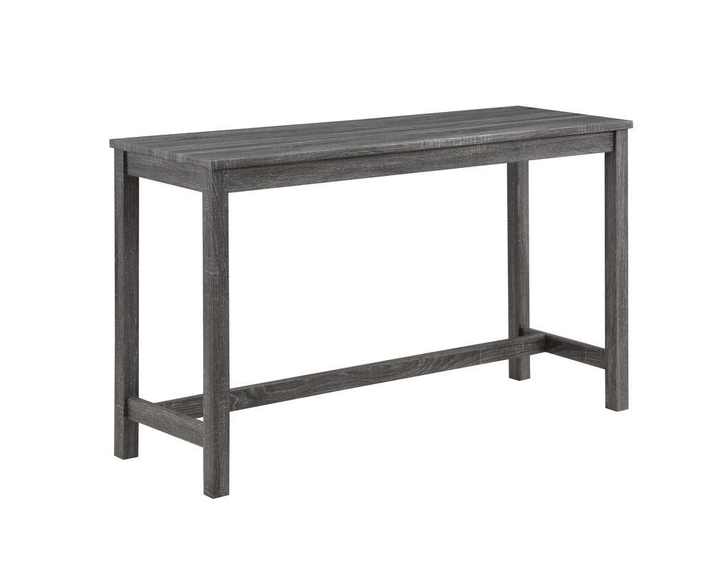 Oriana - 4 Piece Counter Height Pub Table Set With Tufted Stools - Gray
