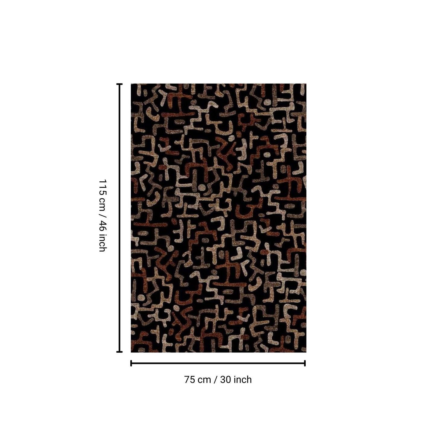 Fenix - 30" X 46" Accent Rug - Black / Gold