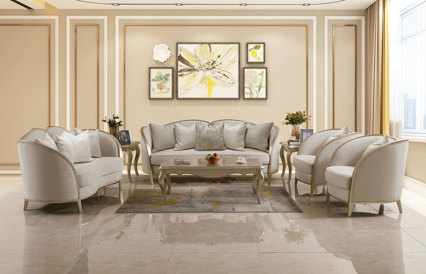 Addison - Sofa And Loveseat - Beige