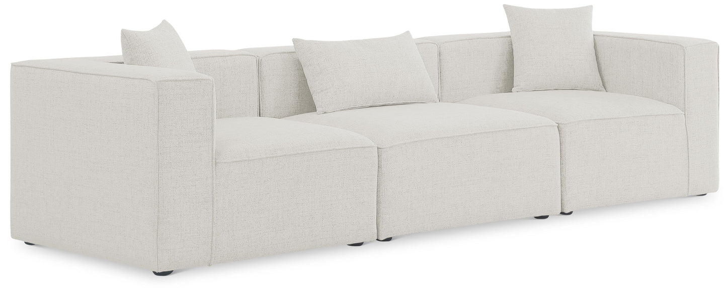 Cube - Linen Modular 3 Seat Sofa
