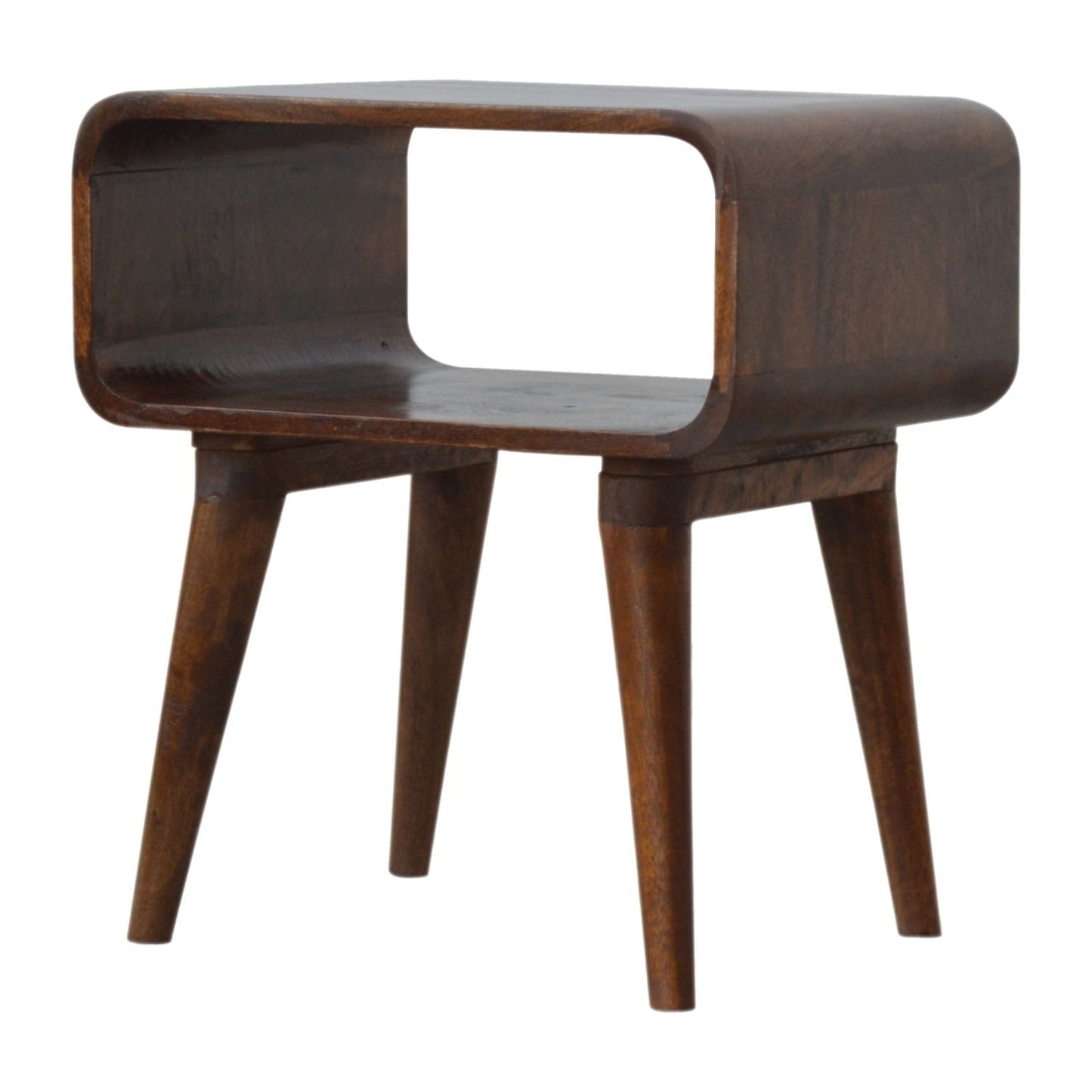 Minimalist Open Curved Nightstand