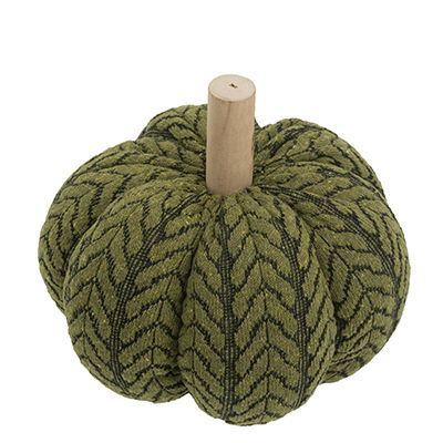 Pumpkin Ornament Decor For Holiday Harvest Festival Fall Festival & Thanksgiving (Set of 2) - Green